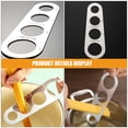 thumbnail image 7 of FRCOLOR 2pcs Spaghetti Measurer for Portion Control Spaghetti Measuring Tool 4-Hole Metal Pasta Ruler Measurer Tool Device for Home Use, 7 of 7