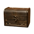 thumbnail image 2 of Trayknick Vintage Wooden Makeup Jewelry Organizer Storage Box Treasure Case with Lock, 2 of 13