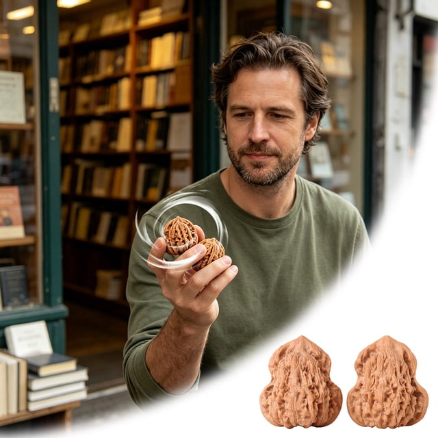 Tong Wenwan Walnuts Chinese Walnuts Walnut Hand Massage Traditional Stress Walnuts For Relaxation & Focus