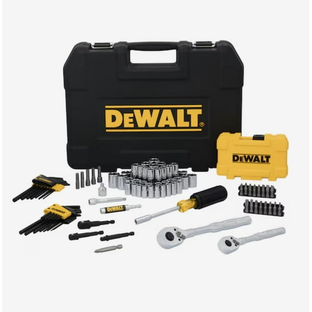 Juego de enchufes DEWALT 96PC 1/4 y 3/8 DR con caja PTA