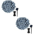 thumbnail image 1 of Guirnaldas de luces solares, Total 46 pies, 2 paquetes de 50 luces LED para jardín, jardín, árbol, fiesta de boda, 1 of 5