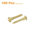 thumbnail image 3 of Wood Screws M3.5 x 20mm Slotted Round Head Copper Self-Tapping Screw 150 Pcs, 3 of 7