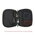 thumbnail image 2 of Generic Dual-Layer Waterproof Nylon Organizer for Electronics - Compact Travel Case for Chargers, Cables, SD Cards, and More, Lightweight & Durable, Grey, 2 of 6