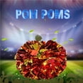 thumbnail image 3 of Pom Poms Pompones Para Dance Party School Sports Competition (Rojo + Oro) Yuarrent OD004595-00, 3 of 7