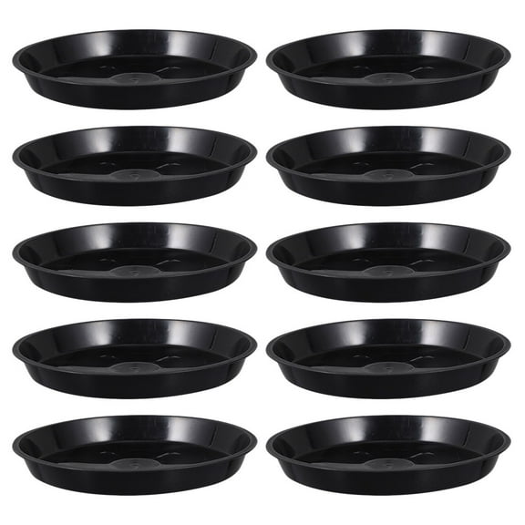 Gongc 10PCS 12" Black Plant Saucers for Indoor/Outdoor Plants