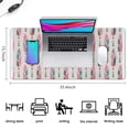 thumbnail image 5 of Long Mouse Pads for Desk,Pink and Blue Ethnic Style Feather Desk Mats on Top Of Desks, Desk Mouse Pad Extra Large with 3mm Non-Slip Base and Stitched Edge for Gaming,Work,Home 35.4"x15.7", 5 of 5