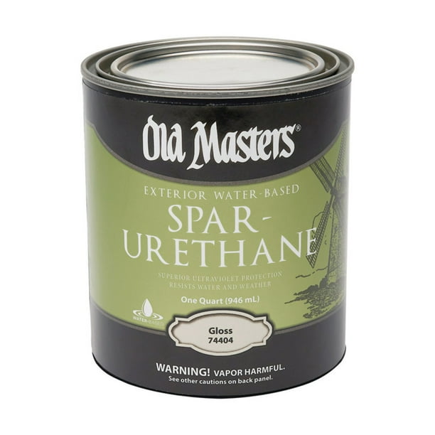 Old Masters Gloss Clear WaterBased Spar Urethane 1 qt. Total Qty 4