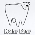 thumbnail image 2 of CafePress - Molar Bear Polar Tooth Bear Body Suit - Baby Light Bodysuit, Size Newborn - 24 Months, 2 of 4