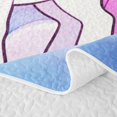 thumbnail image 5 of Metsweet Dreamy Unicorn Quilt King, Watercolor Starry Sky Animal King Coverlet Set, 5 of 7