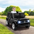 thumbnail image 2 of Costway Licensed Mercedes-Benz EQG Kids Ride On Car with Remote Control Detachable Battery Black, 2 of 10