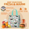 thumbnail image 5 of Husky and Pioneer Flower Insulated Lunch Bag for Women & Adults,Large Portable Soft Cooler Lunch Bag,Thermal Food Storage Tote with Pearl Cotton,8.66L,8.75x5.75x9.5 Inch, 5 of 6
