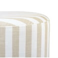 thumbnail image 5 of Dex Beige Striped Linen Ottoman, 5 of 7