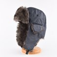 thumbnail image 3 of ievspot Unisex Winter Hat Thickened Velvet Lined Ear Protection Fuzzy Buckle Fasten Heat Retention Outdoor Skiing Skating Snowboarding Lei Feng Hat, 3 of 8
