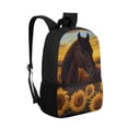 thumbnail image 6 of Uorisanigo Sunflower Horse 17 inch School Backpack Bag for Boys Girls 6-12 Year, Multifunctional Back to School Bag, Elementary Kindergarten Casual Basic Bookbag, 6 of 6