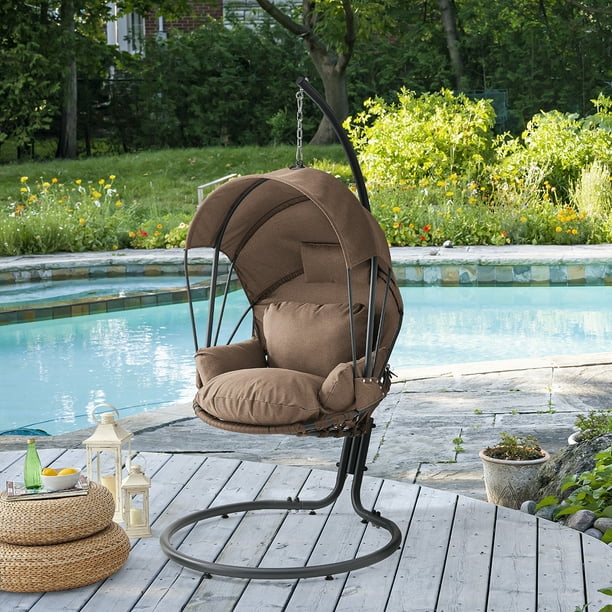 Barton Hanging Egg Chair Swing Chair Cushions with Stand