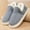 Winter Slippers-Gray, variant on Slipper Boots for Women Slip-on Memory Foam House Fuzzy Fleece Lined Slipper with Non-Slip Outdoor Warm Winter Platformed Closed Back Ribbed Shoes Indoor Cozy Slippers