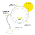 thumbnail image 4 of ONYX Professional LED Makeup Mirror with 10x Magnification and Suction Cup, 4 of 8