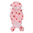 thumbnail image 1 of Dog Raincoat Hooded Reflective Breathable Lightweight Strawberry Patterns Puppy Rain Jacket for Daily Walking XL, 1 of 14
