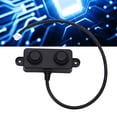 thumbnail image 1 of Ultrasonic Distance Sensor, Robot Obstacle Avoidance Ultrasonic Range Detector Low Power Consumption UART Automatic Strong Stability 3.3V-5V  for Vehicle, 1 of 7