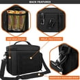 thumbnail image 6 of OPUX Tactical Lunch Box for Men, Black Mens Insulated Lunch Bag for Adult, Leakproof Soft Lunch Cooler with MOLLE Mesh Side Pockets, Multicam Heavy Duty Lunchbox Pail for Work Women, Large, 18 Cans, 6 of 7