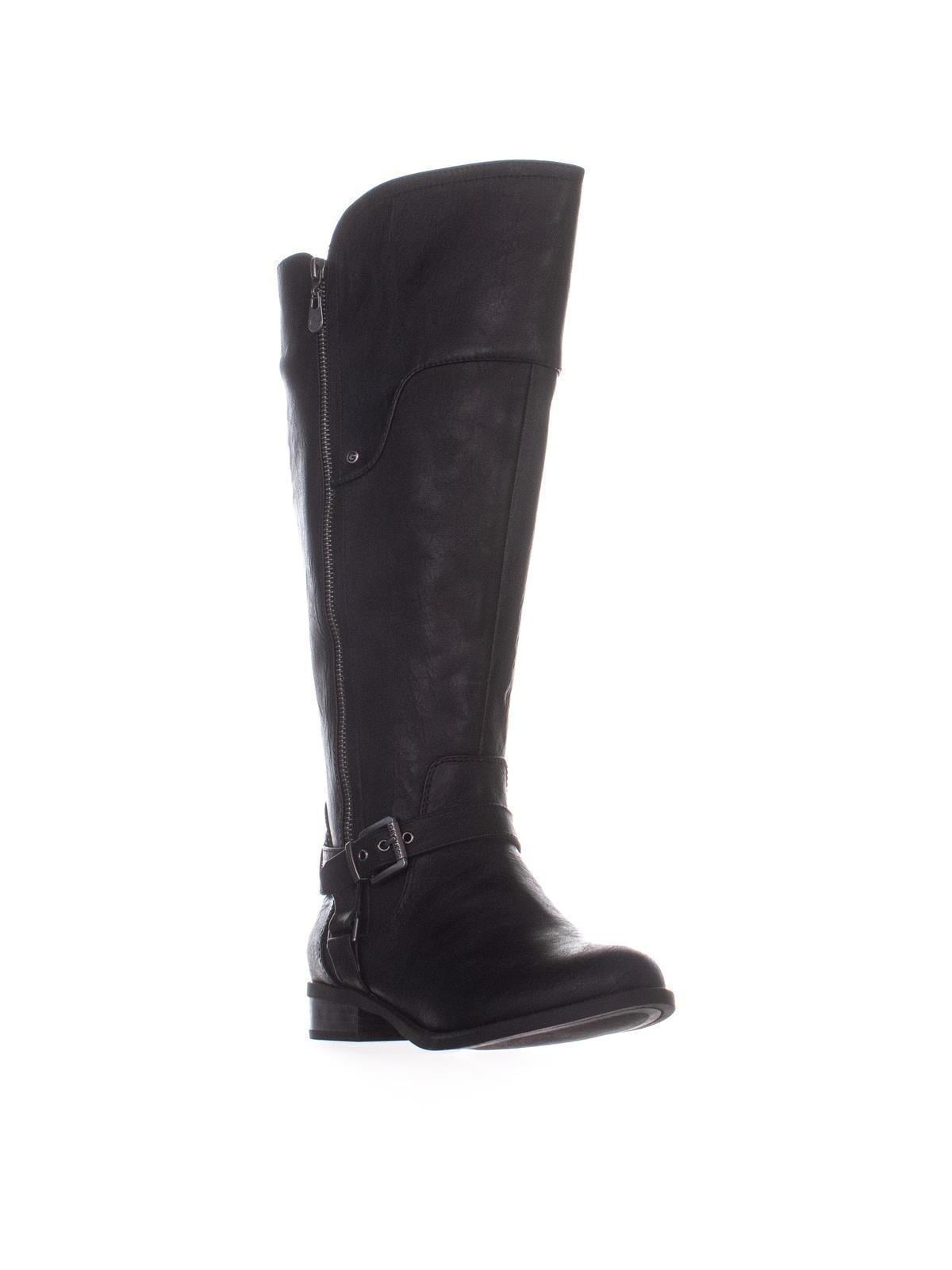 guess black knee high boots