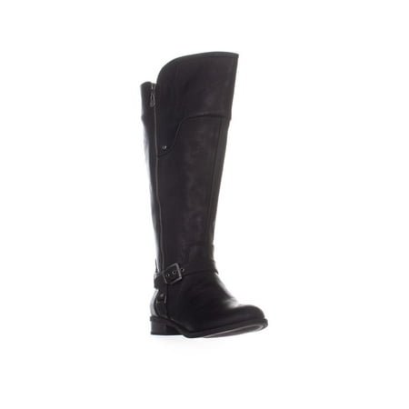 Womens G By Guess Harson5 Wide Calf Knee High Boots, Black (Best Ski Boots For Wide Calves)