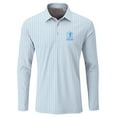 thumbnail image 2 of SCALES Nautical Sail Long Sleeve Performance Polo White, Navy, 3XLarge, 2 of 2