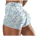 thumbnail image 2 of AXXD Sexy Shorts For Women High Waisted Summer Color Printing Fold Wrap Buttocks Shivering Comfy Shorts Mother's Day, 2 of 6