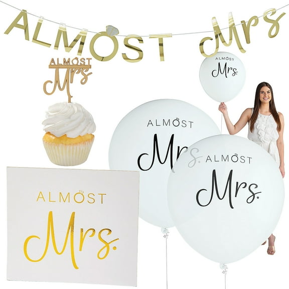 Almost Mrs. Wedding Shower Kit - 29 Pc