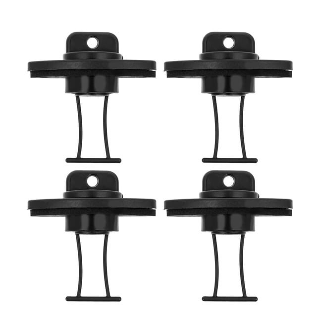 HORIALENCE 4Set Kayak Scupper Plugs Black PP Simple Design For Outdoor Kayaking And Boating Drain Holes Stopper