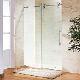 Vigo Ryland 64 Inch Frameless Shower Door With 375 In Clear