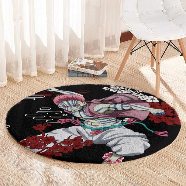 Akaza - Demon Slayer Round Carpet Anime Japan Style Rug - Walmart.ca