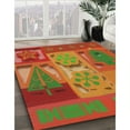 thumbnail image 2 of Ahgly Company Indoor Rectangle Patterned Red Novelty Area Rugs, 2' x 5', 2 of 6
