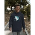 thumbnail image 2 of Grinning Shark Kids Art Hoodie Juniors -Image by Shutterstock,  Large, 2 of 4