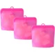 thumbnail image 1 of Bolsas reutilizables para almacenamiento de alimentos, silicona de grado alimenticio, cocinar, almacenar, congelar, aptas para microondas, herméticas, juego de 3, 1 of 5