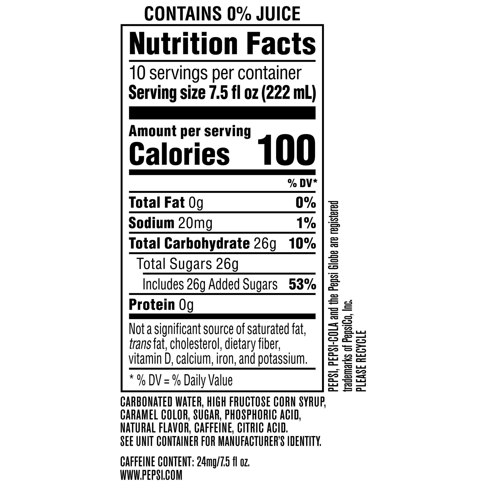 Pepsi Soda Wild Cherry 7.5 fl oz, 10 Pack Mini Cans