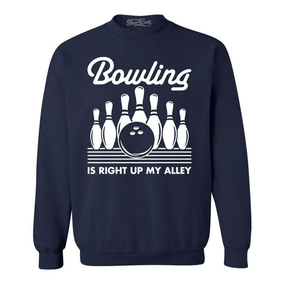 Shop4Ever Men's  This is My Spare Shirt Funny Bowling Crewneck Sweatshirt XX-Large Navy