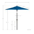 thumbnail image 5 of California Umbrella 7.5' Patio Umbrella in Pacific Blue, 5 of 5