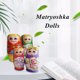 thumbnail image 3 of Muñecos de madera de 5 capas barniz Matryoshka muñecas rusas adornos Ehuebsd para el hogar, 3 of 9