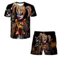 thumbnail image 1 of Conjuntos de ropa de dibujos animados de Five Night At Freddy para niños y niñas, camisetas de juego terroist de verano, pantalones cortos, trajes de 2 piezas, trajes informales FNAF 12M Gao Jinjia LED, 1 of 2