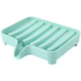 thumbnail image 1 of Soporte de esponja Estante de almacenamiento Caja de drenaje Bandeja Caja 1 pieza Estante de ducha Soporte de plato de herramientas - Verde, 1 of 5