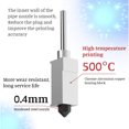 thumbnail image 3 of Extruder Hot End Kit, Metal Silicone Material 3D Printer Detachable Hotend Nozzle Set For Bambu  X1 P1P X1 Carbon, 3 of 8