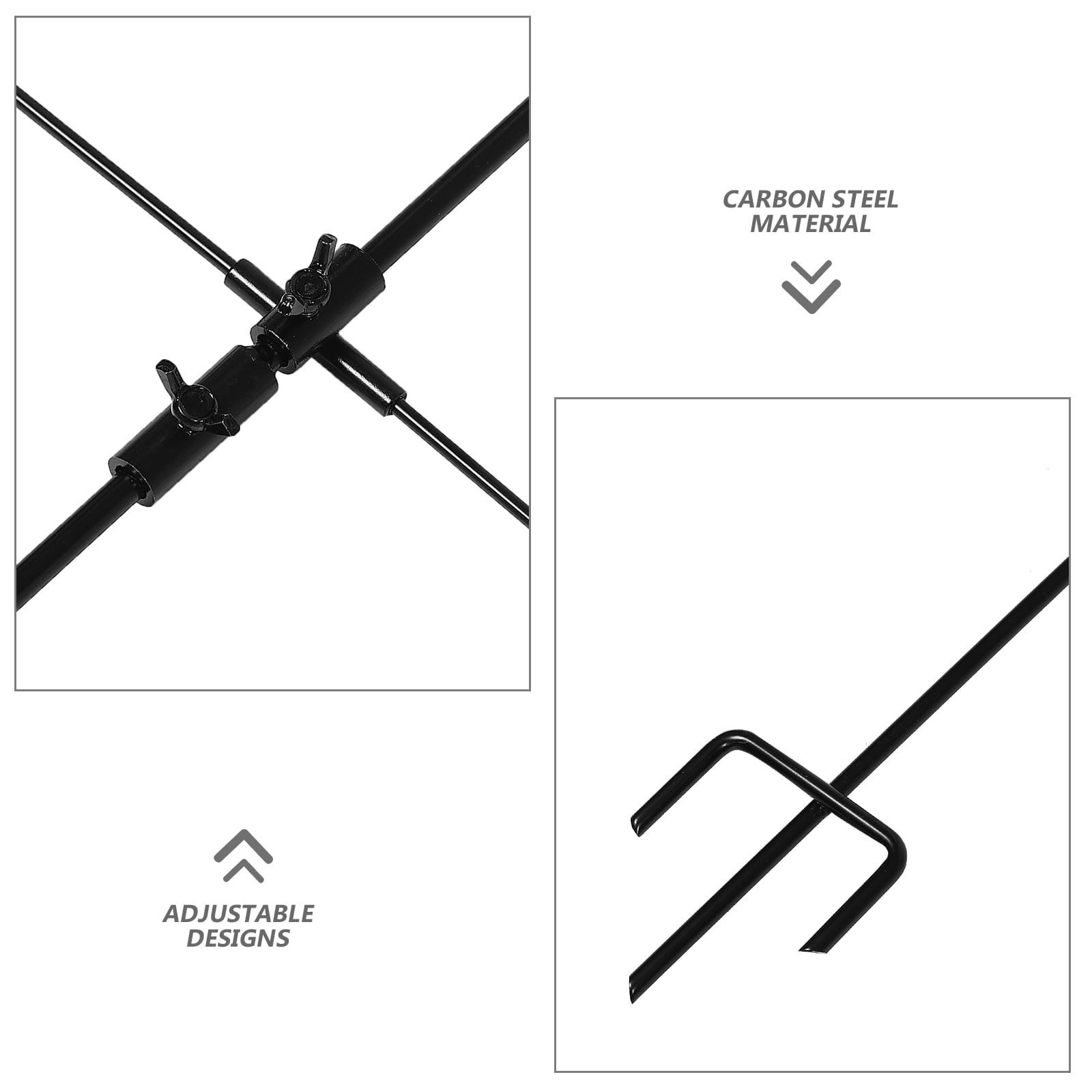 WHAMVOX 1 Set Portable Carbon Steel Steel Targets for Shooting and Backyard Practice