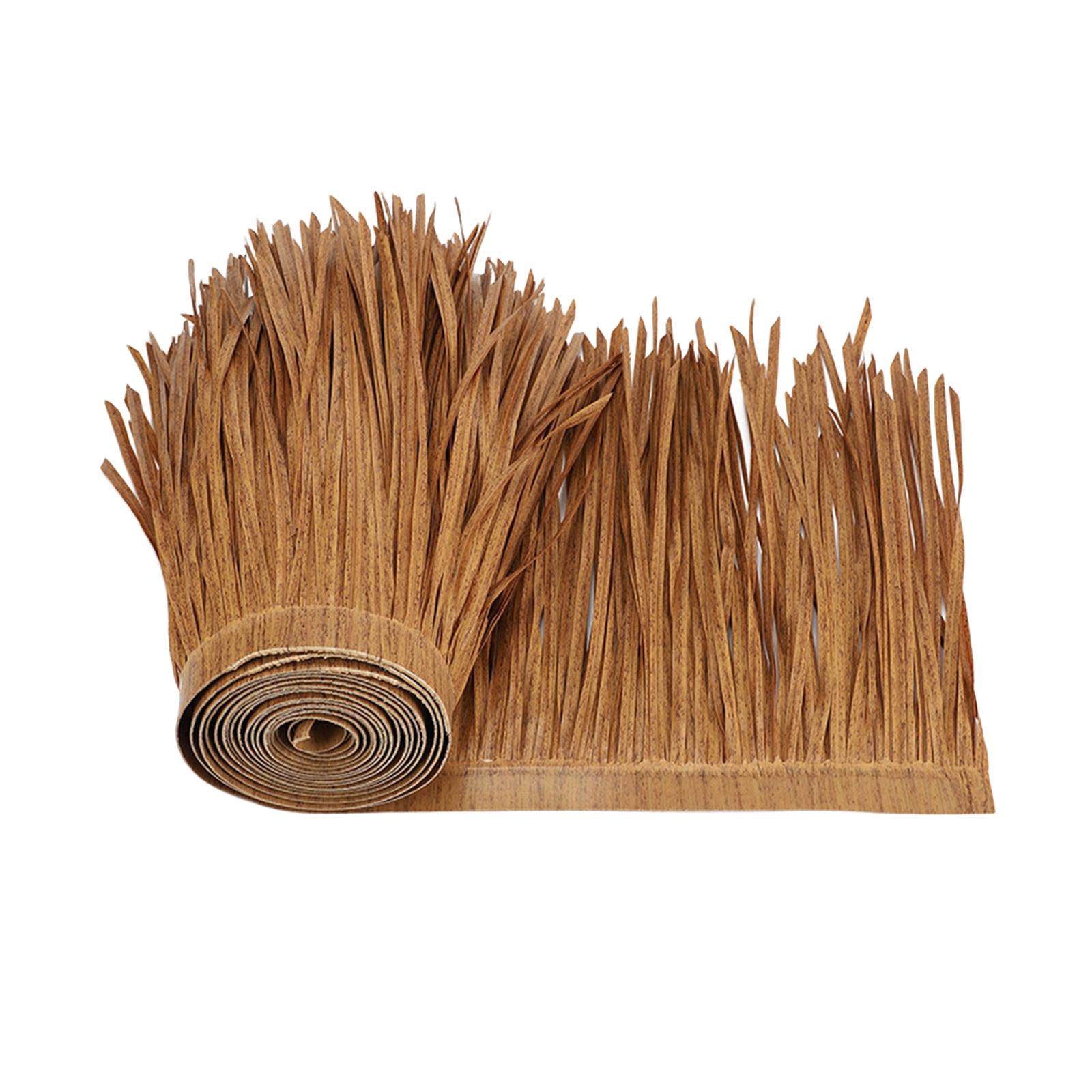 FOMIYES 4pcs Thatch Tile Fake Straw Roof Tiki Hut Thatch Patio Sunshade  Roof Mexican Straw Roof Lifelike Straw Roof Blind Grass Tiki Bar Grass Fake