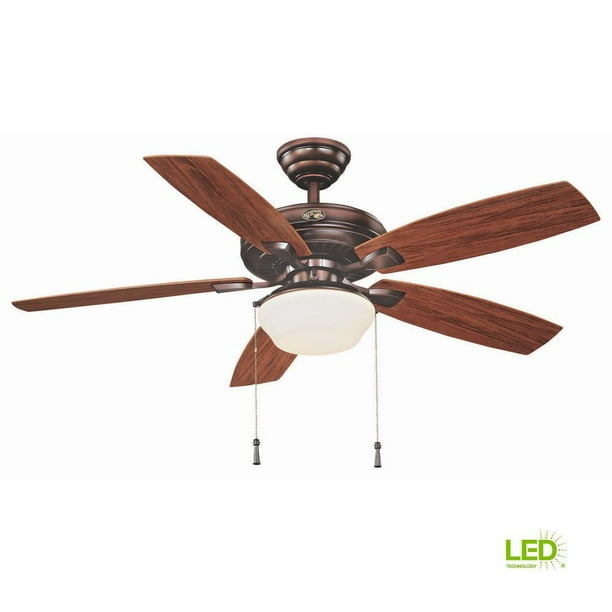 Hampton Bay Gazebo 52 Led Indoor Outdoor Weathered Bronze Ceiling Fan New Com Hampton Bay Gazebo 52 Led Indoor, Hampton Bay 52 Ceiling Fan Replacement Blades
