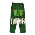thumbnail image 5 of Kll Womens Merry Christmas Print Pajama Pants Soft Pajama Bottoms For Women Cozy Lounge Pants, 5 of 9