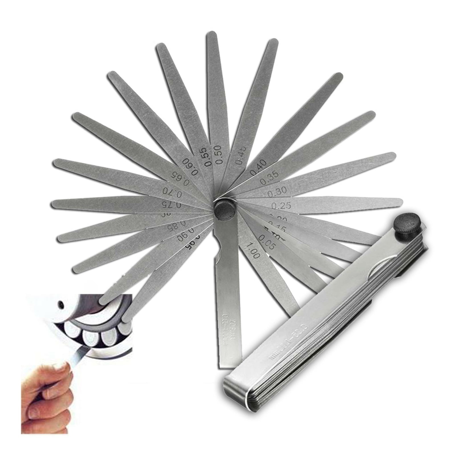 Feeler Gauge Metric Gap Filler Gauge Set Valves Foliage Of Valves Spark Plug Gap For Measurement Probe Gap Gauging Analysis Tool ,Easy Identification
