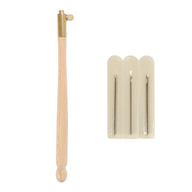 Embroidery Needle Accessories Tool Set for Beginners and Kids DIY Craft Light Brown Metal 1 Set