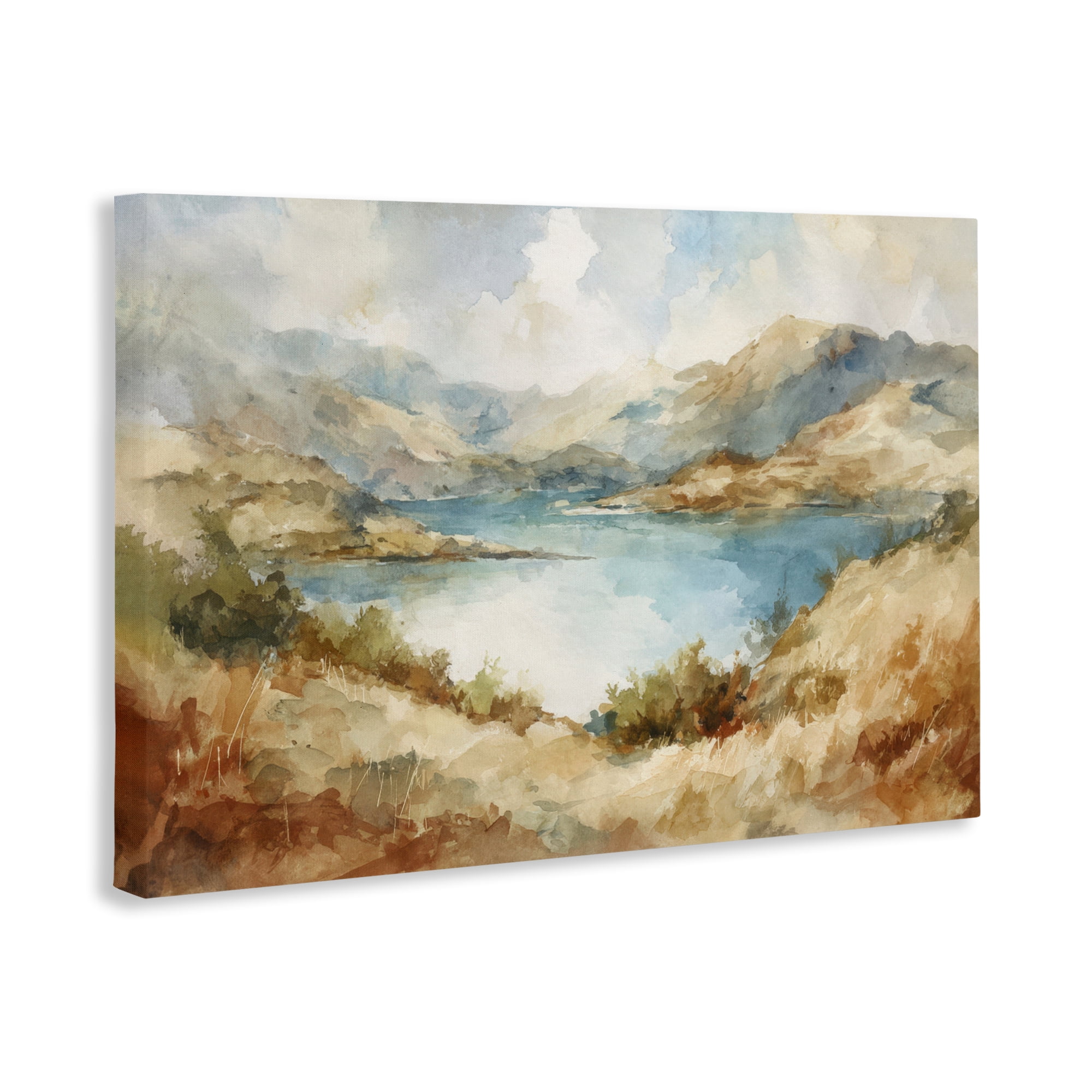 Stupell Industries Secret Mountain Lake Panorama Canvas Wall Art, design by Petal Prints Design