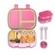 thumbnail image 1 of Lonchera para niños tipo bento box con compartimentos ajustables de sellado hermetico, tupper para lunch con cubiertos Incluidos, lunch box libre de fugas y antiderrames BPA Free, 1 of 10